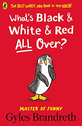 What's Black & White & Red All Over?