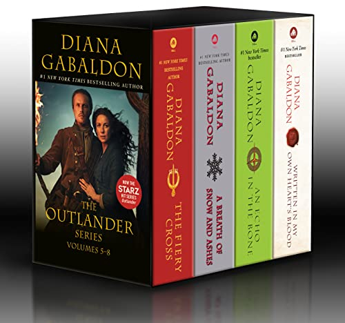 Outlander Volumes 5-8 (4-Book Boxed Set): The Fiery Cross, A Breath of Snow and Ashes, An Echo in the Bone, Written in My Own Heart's Blood (Outlander, 5-8)