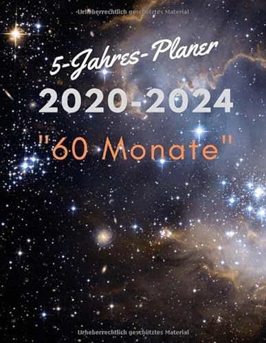 5-Jahres-Planer 2020-2024 60 Monate: Jahresplaner Monatskalender
