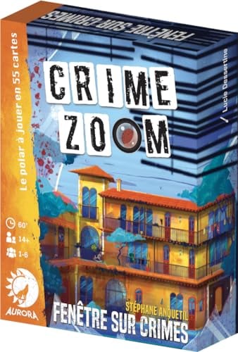 ASMODEE Aurora Crime Zoom : Fenêtre sur Crimes - Jeux de société - Jeux d'enquêtes - Jeux d'observation - A partir de 14 Ans - 1 à 6 Joueurs - Version française