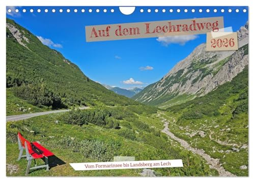 Vom Formarinsee bis Landsberg am Lech - Auf dem Lechradweg (Wandkalender 2026 DIN A4 quer), CALVENDO Monatskalender: Eine Radreise am Lech bedeutet, ... Landschaft genießen kann. (CALVENDO Natur)