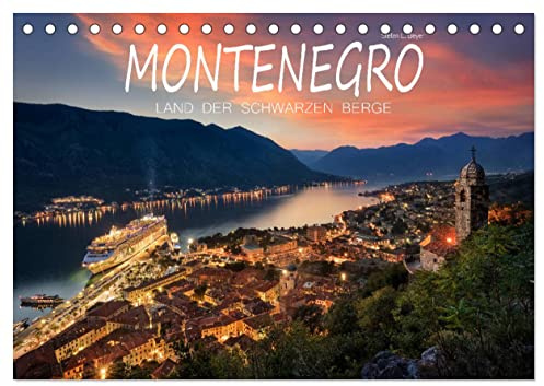 Montenegro - Land der schwarzen Berge (Tischkalender 2026 DIN A5 quer), CALVENDO Monatskalender: Ansichten aus dem Balkanland Montenegro (CALVENDO Orte)