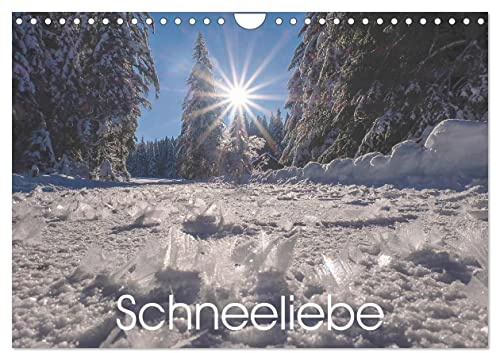 Schneeliebe (Wandkalender 2026 DIN A4 quer), CALVENDO Monatskalender: Schnee - das weiße Gold der Alpen (CALVENDO Natur)