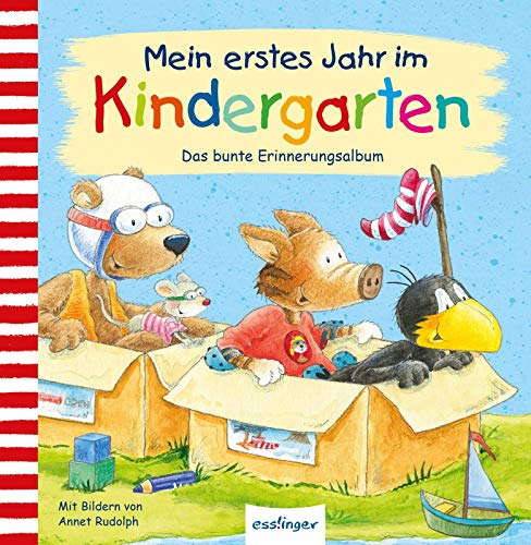 Der kleine Rabe Socke: Mein erstes Jahr im Kindergarten: Das bunte Erinnerungsalbum | Kindgerechtes Eintragebuch als Erinnerung an den Kindergarten
