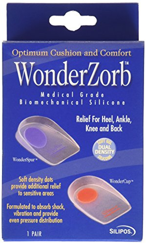 Silipos WonderSpur Silicone Gel Heel Cups for Heel Pain & Plantar Fasciitis