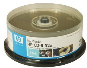HP 10038 CD-R Lightscribe Media Lot de 52 boîtes à gâteau 25 pièces