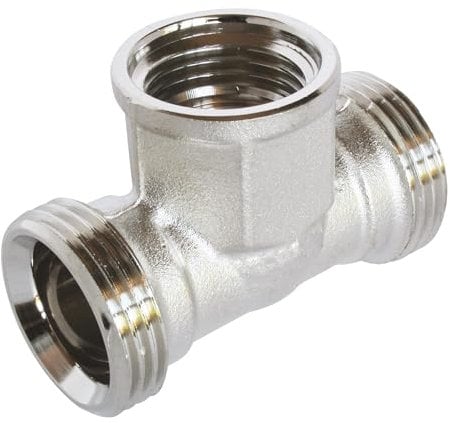 SOMATHERM FOR YOU, Té femelle à compression 3/4 EK - Raccord pour tubes cuivre, PER, multicouche - Montage facile - Normes conformes - Idéal pour eau chaude et froide - Gris/Argent
