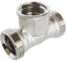 SOMATHERM FOR YOU, Té femelle à compression 3/4 EK - Raccord pour tubes cuivre, PER, multicouche - Montage facile - Normes conformes - Idéal pour eau chaude et froide - Gris/Argent