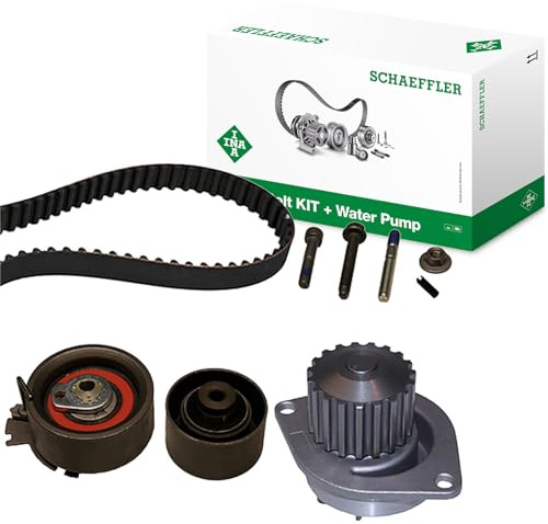 INA 530 0237 30 Wasserpumpe + Zahnriemensatz Zähnezahl: 19 31 mm Kompatibel mit PEUGEOT 206 Schrägheck 2A/C 206 CC 2D 307 CC 3B, CITROËN C3 I Schrägheck FC, FN