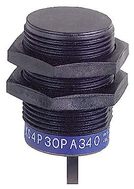 Schneider XS4P30NA340 XS4-Induktiver Näherungsschalter M30, L43mm, PPS, Sn 15mm, 12-24 V DC, Kabel, 2m