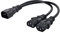ChenYang IEC 60320 C14 maschio 1 a 2 C13 femmina Y splitter adattatore cavo di prolunga di alimentazione 10A 250V per monitor/computer/PDU chassis