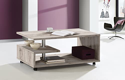 FORTE Bailey Couchtisch, Holzwerkstoff, Sandeiche, 105 x 60 x 45.60 cm