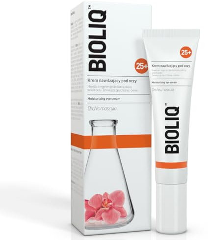 BIOLIQ 25+ Feuchtigkeitsspendende Augencreme – 15 ml – spendet Feuchtigkeit und regeneriert empfindliche Haut um die Augen – reduziert Augenringe und Schwellungen