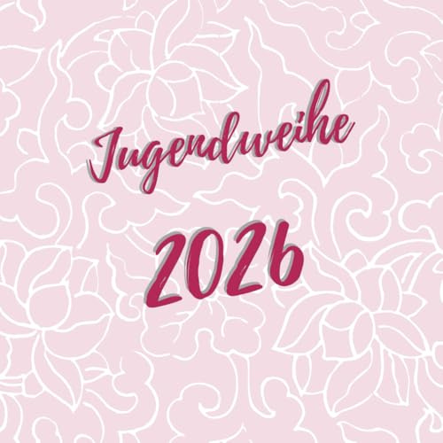 Meine Jugendweihe: Gästebuch - Erinnerungsbuch zum Eintragen von Glückwünschen | 108 Seiten | 21 x 21 cm | Geschenkbücher | rosa