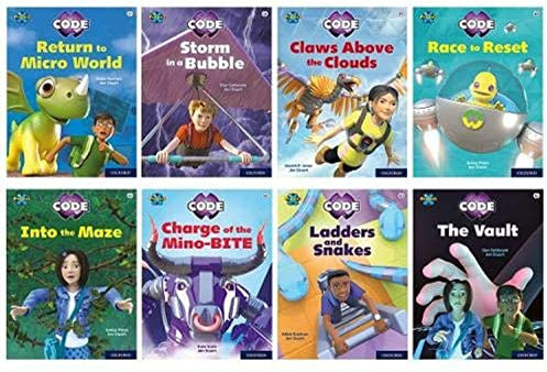 Project X CODE: White and Lime Book Bands, Oxford Levels 10 and 11: Sky Bubble and Maze Craze, Mixed Pack of 8