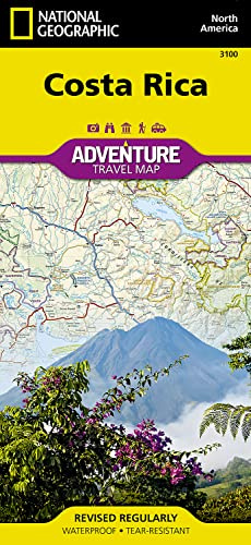 Costa Rica Map: Travel Maps International Adventure Map (National Geographic Adventure Map)