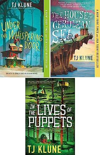 TJ Klune's Best Science Fiction & Fantasy Collection 3-Book Set: in the Lives of Puppets (Hardcover), under the Whispering Door (Paperback), House in the Cerulean Sea (Paperback)
