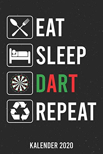 Kalender 2020: Eat Sleep Dart A5 Kalender Planer für ein erfolgreiches Jahr - 110 Seiten
