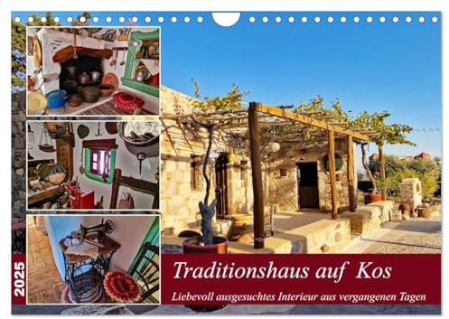 Traditionshaus auf Kos (Wandkalender 2025 DIN A4 quer), CALVENDO Monatskalender