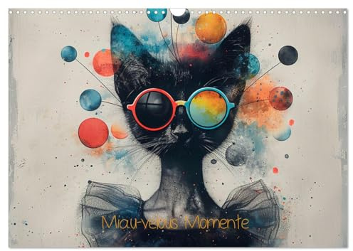 Miau-velous Momente (Wandkalender 2026 DIN A3 quer), CALVENDO Monatskalender: Elegante Katzen (CALVENDO Tiere)