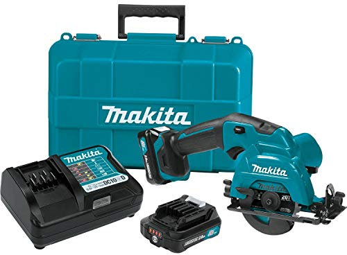 Makita SH02R1 12V Max CXT Lithium-Ion Cordless Circular Saw Kit, 3-3/8