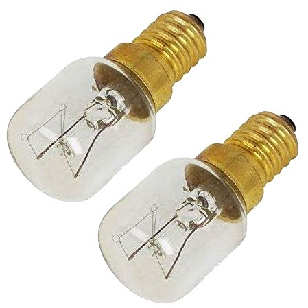 SPARES2GO Pygmy Light Bulb Lamp for Belling Oven Cooker (Pack of 2, 15w, SES, E14)