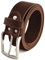 Fa.Volmer ® Gürtel Herren Ledergürtel aus Büffelleder für Männer Jeans Echtleder Braun 38mm breit kürzbar #Br007-02 (Bundweite 90cm)