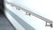 Edelstahl Handlauf V2A Fertighandlauf Gel„nder Treppe Griff 42,4x2 mit L-Form Tr„ger (4,0 m - zweiteilig)