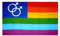 Rainbow Mars Men Fahne (V04)