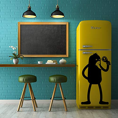 Kitchen Fridge Door Vinyl Cute Sticker - The Funny Die Cut Set Art Food Refrigerator Freezer Decal - Removable Label Skin Stick Peel Mural