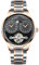 B BINGER Herren Automatik Uhren Dualzeit Clown Mondphase Ailang Serie Männer Armbanduhr (Roségold Schwarz)