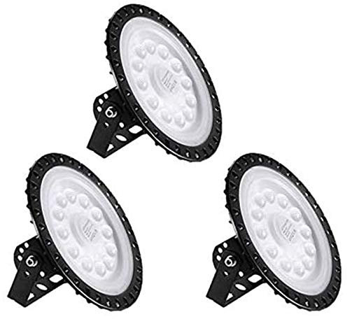 Bellanny LED Strahler 50W, 3Pack 5000LM Hallenstrahler UFO Industrielampe, 6500K Kaltweiß LED Werkstatt Deckenleuchte Werkstattleuchte Hallenleuchte Industrial LED High Bay Licht für Fabriken Läger