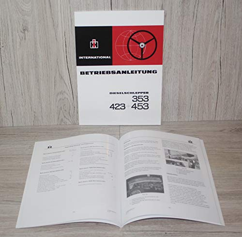IHC Betriebsanleitung Bedienungsanleitung Traktor 353 423 453