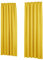 Deconovo Thermo Gardinen verdunklungsvorhänge Vorhänge mit Kräuselband, 260x140 cm(HöhexBreite), Senfgelb, 2er Set