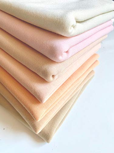 De Witte Engel Puppe Jersey hautfarben Stoff DIY Gesicht und Körper Puppenherstellung 25 * 80 cm Haut Beige 114