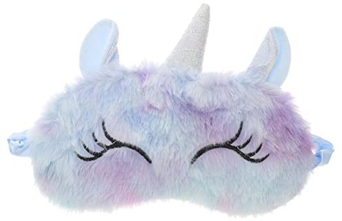VALICLUD Kinder Plüsch Patch Schattierung Augenklappe Einhorn Schlafen Niedliche Augenmaske (Himmelblau)