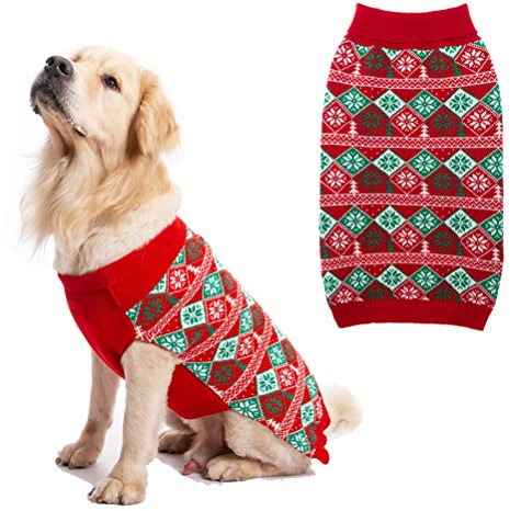 KOOLTAIL Hundepullover mit Weihnachts-Motiv, für den Winter, Größe S / L