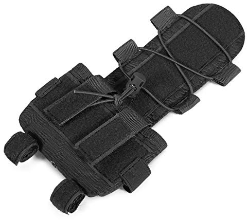 Huntvp Tattico Casco Batteria Borsa Tattica Contrappeso Sacchetto per Casco Batteria Accessori Borsa per Airsoft Escursionismo Campeggio Paintball, nero