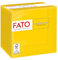 Fato, Einwegpapierservietten, Ideal für Aperitifs und Cocktails, Packung mit 100 Servietten, Größe 24x24, 4-fach, 2-lagig, Farbe Gelb, 100% reines Zellulosepapier, FSC-zertifiziert