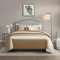 Gnomvaie Luxus Satin Bettbezug 220x240 cm, 3 Teilig Gold Glatt Glänzend Seidig Angenehm Glanzsatin Polyester Bettwäsche Set mit Kissenbezug 80x80cm