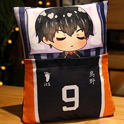 Tongyundacheng Haikyuu Kissen Anime Cartoon Shoyo Hinata Kenma Kozume Tobio Kageyama Niedlich Weich Gefülltes Wurfkissen Kissen Nickerchen Kissen Home Dekoratives Kissen