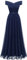Bbonlinedress Robe Femme Longue de Cocktail Soirée Promo Demoiselle Honneur pour Fête Cérémonie Anniversaire Bal Mariage Navy L-2