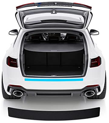 Blackshell® Basic Ladekantenschutz Folie kompatibel mit Opel Mokka X | Typ J13 | Bj. 2016-2019 Matt Schwarz - passgenauer Stoßstangenschutz inkl. Profi Rakel für Folie