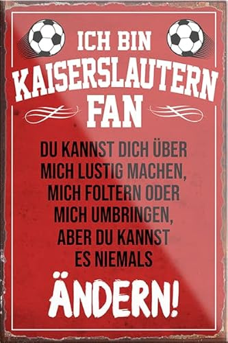 schilderkreis24 – Fußball Magnet “Kaiserslautern Fan“ Deko Kühlschrankmagnet Artikel Sport Verein Geschenkidee Club Weihnachten Fußball Fan Liebhaber Begeisterte 9x6 cm