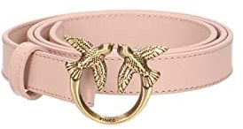 Pinko Love Berry H2 Belt Vitello Set Cintura, Rosa (O81q_Cipria-Antique Gold), L Donna
