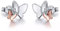 VICKWOOD Ohrstecker Silber Echt 925 Sterlinge Schmetterling Ohrringe Einhorn Schmuck/Ohrringe Pink/Silber/Bunt/Gold mit Perlmutt Herz/Tropfen Motiv für Mädchen Teenager…