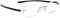 Read Optics Lesebrille für Damen und Herren 2,5, randlose Fertiglesebrille, stylische, hochwertige, Silber & Dunkelblau, praktisch für jeden Tag