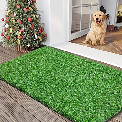 Findosom Kunstrasen-Fußmatte, 130 x 78 cm, Kunstrasen für Hunde, professionelles künstliches Gras-Pad für Hunde, Töpfchentraining, Rasengras für Terrasse, Heimbereich, Rasen, Garten, DIY-Dekoration