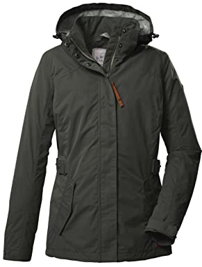 G.I.G.A. DX Damen Funktionsjacke/Outdoorjacke mit abzippbarer Kapuze GS 104 WMN JCKT, oliv, 38, 39417-000