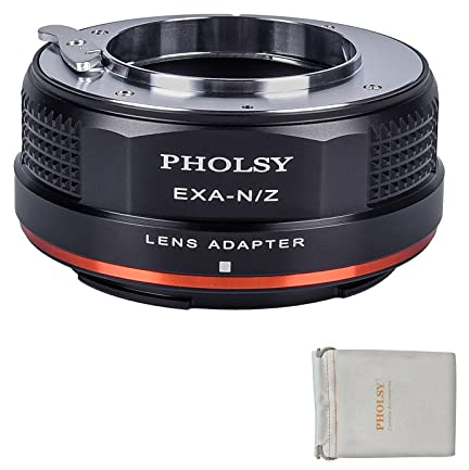 PHOLSY Lens Mount Adapter Compatible with Exakta Mount Lens (Not Fit Topcon Lens) to Nikon Z Mount Camera Compatible with Nikon Z fc, Z30, Z9, Z8, Z6, Z7, Z5, Z50 (Note: NOT FIT Z6 II and Z7 II)